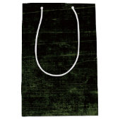 Retro Schmutz Emo grüne Beschaffenheit Mittlere Geschenktüte (Vorderseite)