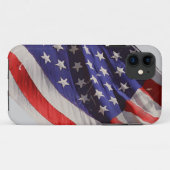 Retro Schmutz-Fliegen-Flagge von Amerika Case-Mate iPhone Hülle (Rückseite (Horizontal))
