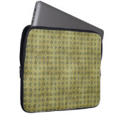 Retro Schmutz-Grün-Diamant-Muster Laptopschutzhülle (Vorne Rechts)