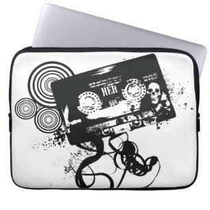 Retro Schmutz-Magnetband für Tonaufzeichnungen u. Laptopschutzhülle