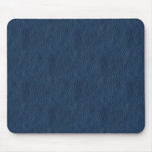 Retro Schmutz-Marine-Blau-Leder-Gewohnheit Mousepad (Vorne)