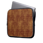 Retro Schmutz-Rost-Diamant-Muster Laptopschutzhülle (Vorderseite Links)