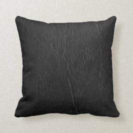 Retro Schmutz-Schwarz-Leder-Gewohnheit Kissen