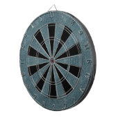 Retro Schmutz-Veloursleder-kundenspezifische blaue Dartscheibe (Vorderseite rechts)