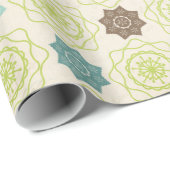 Retro Schneeflocke-Packpapier Geschenkpapier (Rolleneckpunkt)