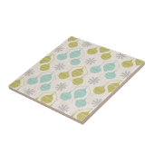 Retro-Schneeflocke und -Ziertrivet Fliese (Seite)
