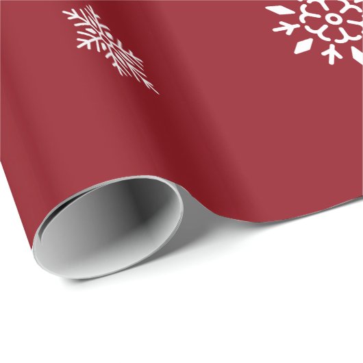 Retro - Schneeflocken Geschenkpapier (Rolleneckpunkt)