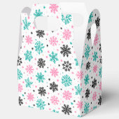 Retro-Schneeflocken Geschenkschachtel (Offen)