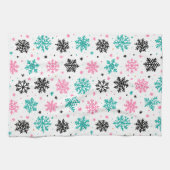Retro-Schneeflocken Geschirrtuch (Horizontal)