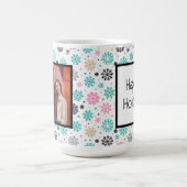 Retro-Schneeflocken Kaffeetasse (Mittel)