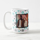 Retro-Schneeflocken Kaffeetasse (Links)