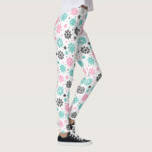 Retro-Schneeflocken Leggings (Rechts)