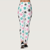 Retro-Schneeflocken Leggings (Rückseite)