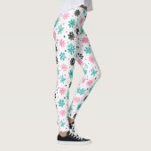 Retro-Schneeflocken Leggings (Rechts)