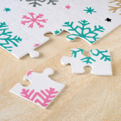 Retro-Schneeflocken Puzzle (Seite)