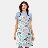 Retro-Schneeflocken Schürze (Getragen)