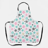 Retro-Schneeflocken Schürze (Vorderseite)