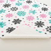 Retro-Schneeflocken Sherpadecke (3/4)