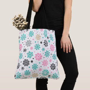 Retro-Schneeflocken Tasche