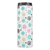 Retro-Schneeflocken Thermosbecher (Rückseite)