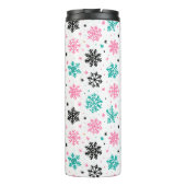 Retro-Schneeflocken Thermosbecher (Rückseite)