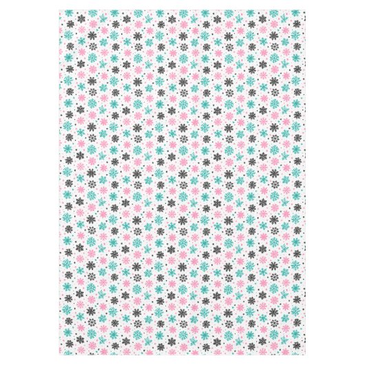 Retro-Schneeflocken Tischdecke (Vorderseite)