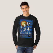 Retro-Schneeschuhski T-Shirt (Vorne ganz)