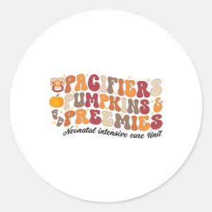 Retro Schnuller Pumpkins Preemies Erntedank Nic Runder Aufkleber