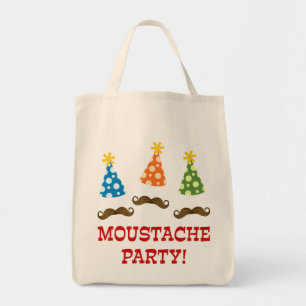 Retro Schnurrbart-Party Tragetasche