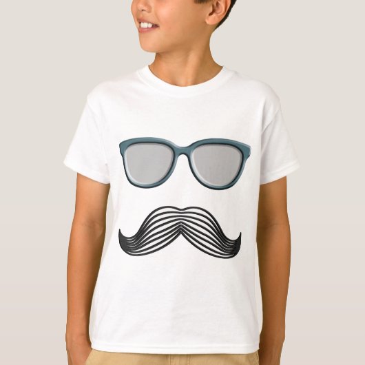 Retro Schnurrbart-Schnurrbart Stache T-Shirt (Vorderseite)