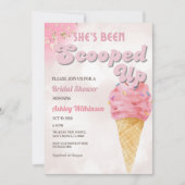 Retro-Schokolade-Brautparty Einladung (Vorderseite)