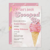 Retro-Schokolade-Brautparty Einladung (Vorne/Hinten)