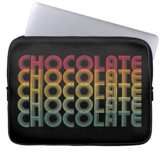 Retro-Schokoladenfarbe Laptopschutzhülle