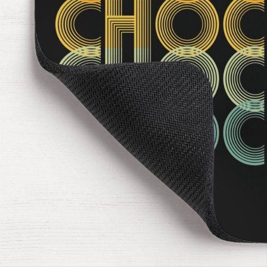 Retro-Schokoladenfarbe Mousepad (Ecke)