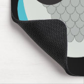 Retro schöne Eule Mousepad (Ecke)