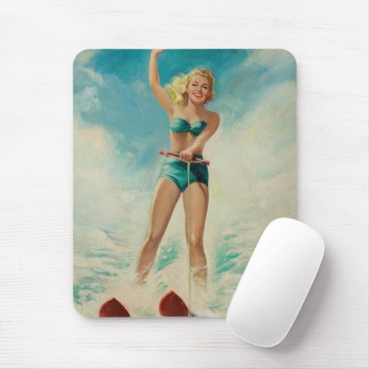 Retro Schönheit 10 Mousepad (Mit Mouse)