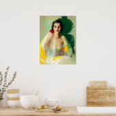 Retro-Schönheit 33 Poster (Küche)
