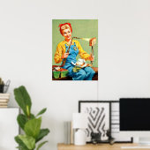 Retro-Schönheit 38 Poster (Heimbüro)