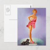 Retro-Schönheit 56 Postkarte (Vorne/Hinten)