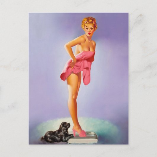Retro-Schönheit 56 Postkarte (Vorderseite)