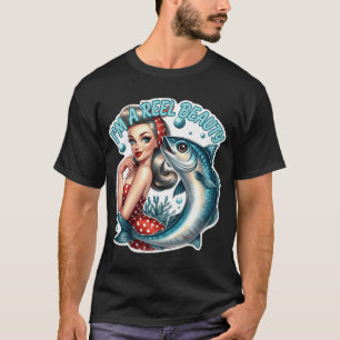 Retro-Schönheit Retro-Pin-Up-Girl T-Shirt