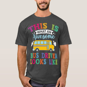 Retro School Bus Treiber Grafik Geschenke School B T-Shirt