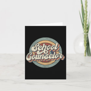 Retro School Counselor Ck to School Teacher Squad Karte