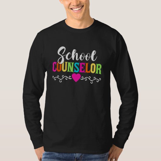 Retro School Counselor Funny National School Couns T-Shirt (Vorderseite)