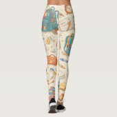 Retro School Morning Chaos Leggings (Rückseite)
