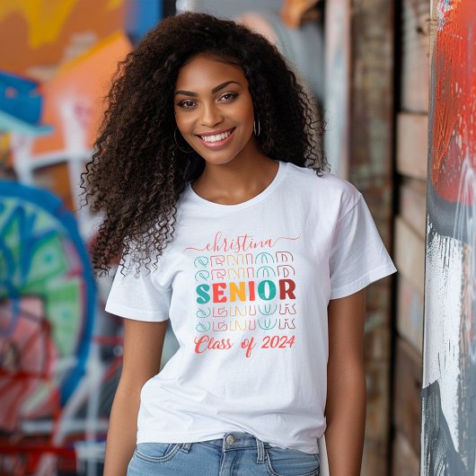 Retro School Senior Abschluss T-Shirt