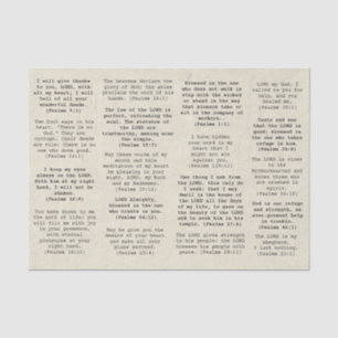 Retro Schreibmaschine Bible Psalm Verses for Journ Seidenpapier