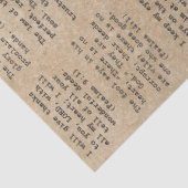 Retro Schreibmaschine Bible Psalm Verses for Journ Seidenpapier (Ausschnitt)