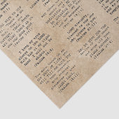 Retro Schreibmaschine Bible Psalm Verses for Journ Seidenpapier (Ausschnitt)