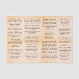 Retro Schreibmaschine Bible Psalm Verses for Journ Seidenpapier